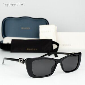 Gucci Women Sunglasses Black Grey Cat Eye GG1681S 001 BRAND NEW
